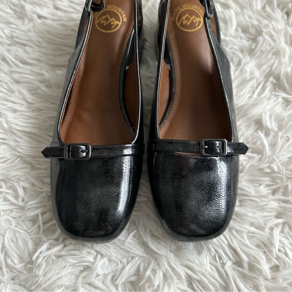 White Mountain Later Slingback Block Heel Pumps New In Box Size 7.5 - Picture 2 of 9